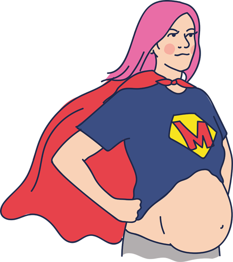Быть беременной суперженщиной