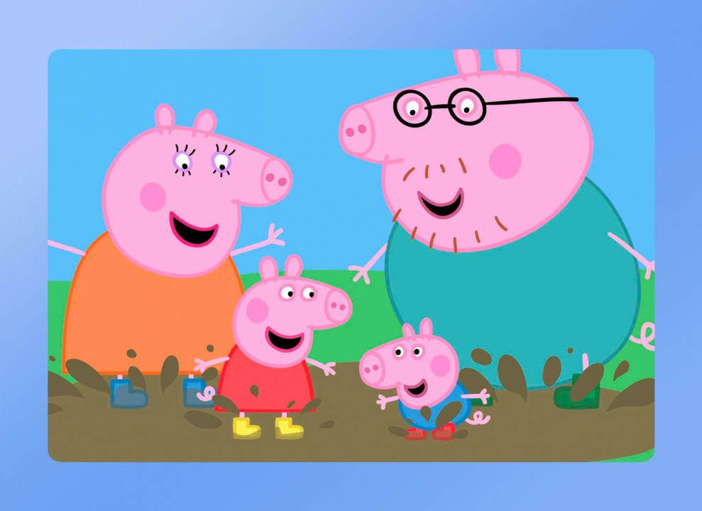 Кадр из мультфильма Свинка Пеппа, Astley Baker Davies, 2004