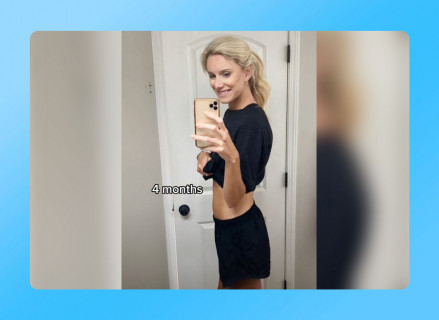 Беременная женщина удивила всех своим маленьким животом