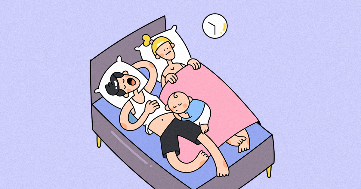 В какой момент муж и жена стали спать в одной кровати?
