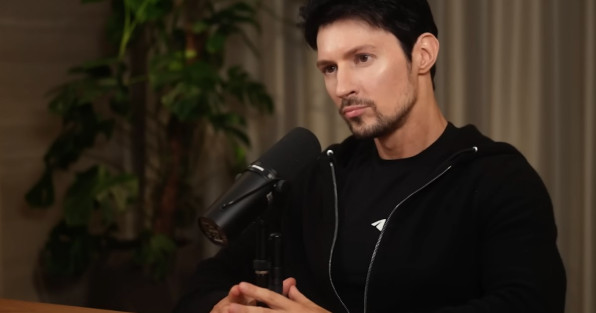 Кадр интервью Павла Дурова для Лекса Фридман