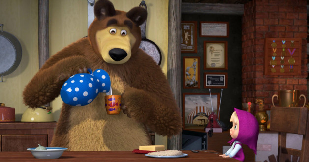 Кадр из мультфильма «Маша и Медведь»