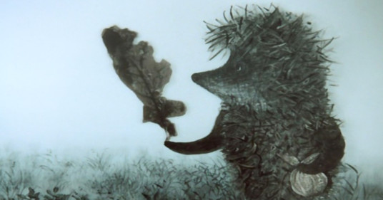 Кадр из мультфильма «Ёжик в тумане» 1975