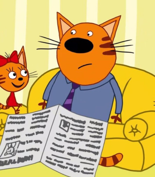 Кадр из мультфильма «Три кота» 2015 - ... | Cтудии производства: 3Beep | Метрафильмс | About Premium Content