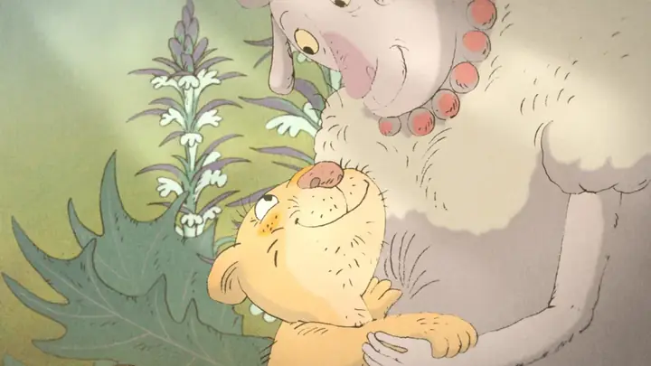 Кадр из мультфильма «Необыкновенная история одного льва»